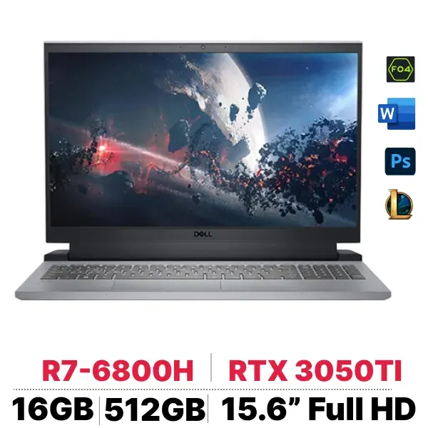 Dell G15 5525 RAM 16GB SSD 512GB RTX 3050 FHD 144Hz (CŨ)
